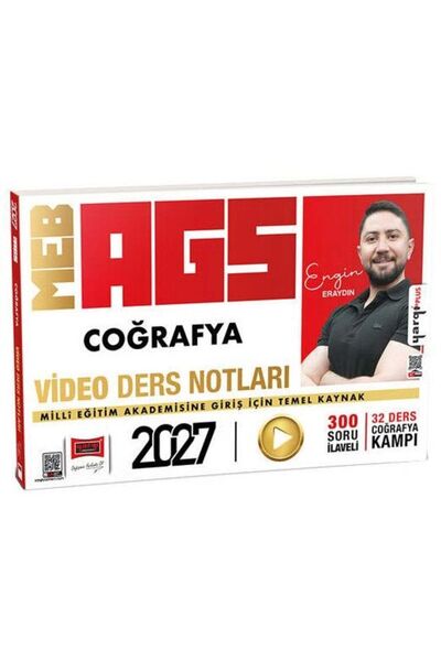 Yargı Yayınları 2027 MEB AGS Coğrafya Video Ders Notları 300 Soru İlaveli