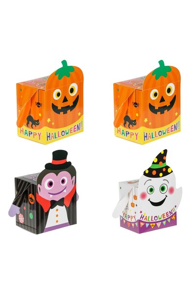 DD SHOP Cutii pentru dulciuri de Halloween, carton, fantoma dovleac Dracula, ...