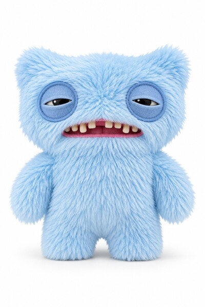 TOYFEST Fuggler Butt Ugly Pets Yawper Açık Mavi Peluş Oyuncak - 22.5 CM