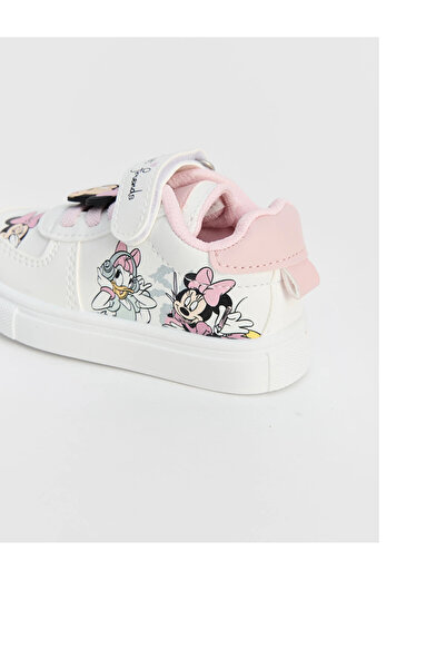 LC Waikiki Lcw Steps White Minnie Mouse Printed Girls' Sports Shoes