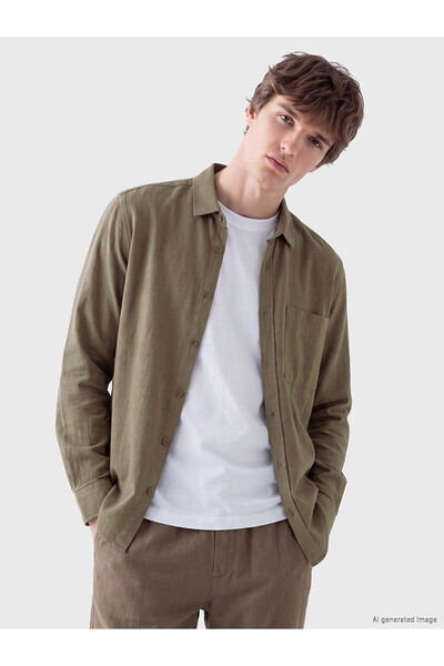 LC Waikiki Nevavm with a Difference Xside Beige Plain Standard & Regular Men'...