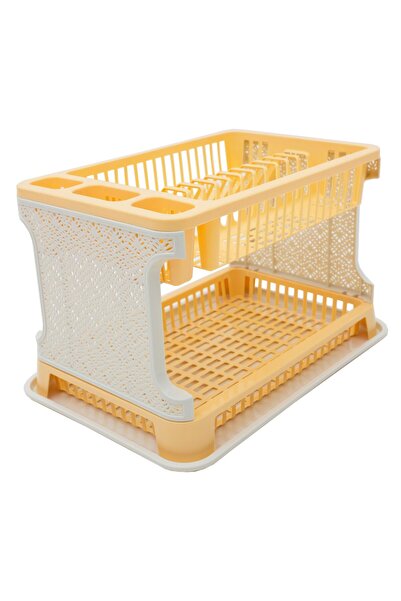 Tuffex Plastic Dish Rack - TP8071 - Lace - Yellow