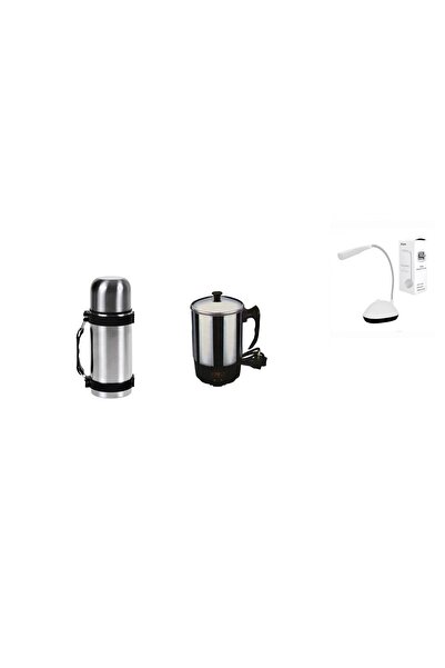 MANEGO ONLINE SALES Θερμός από ανοξείδωτο ατσάλι, 750 ml, Ασημί + Ηλεκτρικός ...