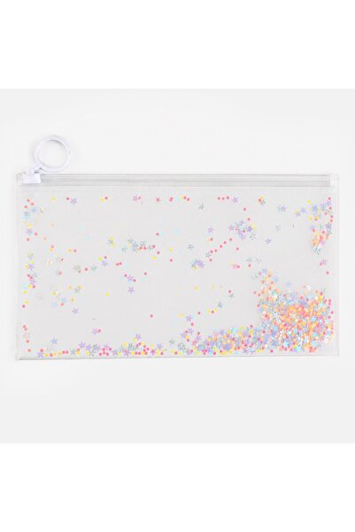 DD SHOP Portfard Frosty Alb 21x11cm - Transparent, Cosmetice Produse Ingrijire