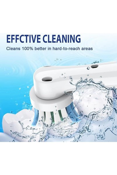 Adando Electric Toothbrush Replacement Heads: 12 Pack Compatible with Oral-B Braun Replacement Brush