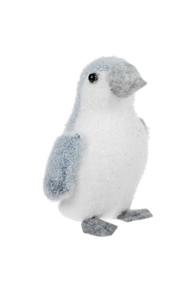 DD SHOP Figurina Decorativa de Craciun Pinguin Alb din Spuma 14cm - Ornamente...