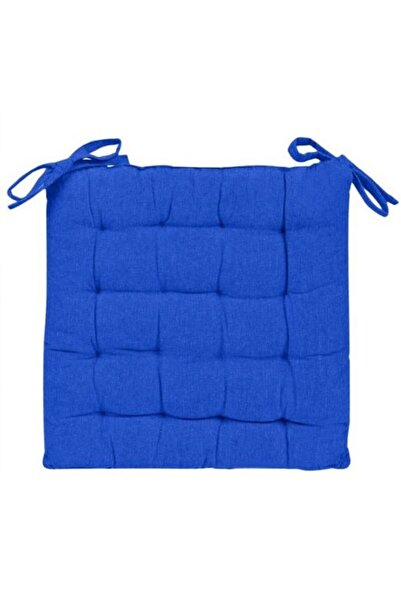 OEM Синя възглавница за стол, система за закрепване, памук, 40x40x4 см