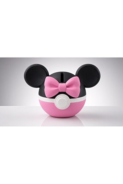 Src 3D Minnie Mouse Poké Ball Shaped Piggy Bank