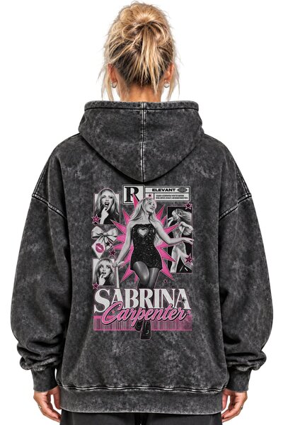 SEVBANO Φούτερ με κουκούλα Sabrina Carpenter Singer με στάμπα, unisex, oversi...