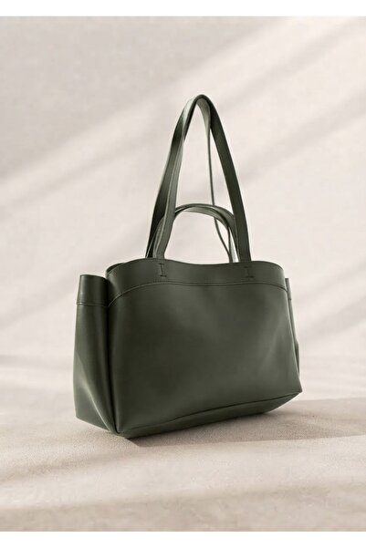 ZEYS Faux Leather Women's Hand and Shoulder Bag with Makeup Bag