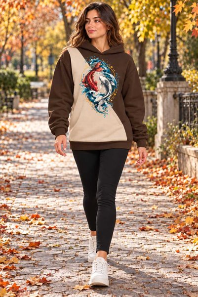 HUMAN LOVE Special Design Custom Combination Hooded Sweatshirt