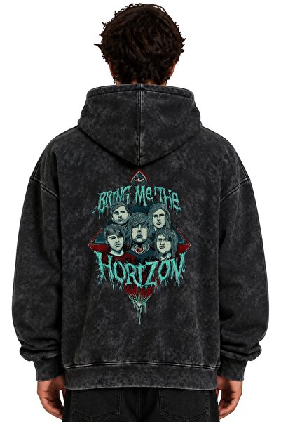 SEVBANO Φούτερ με κουκούλα Bring Me the Horizon Rock Metal Music Group, με στ...