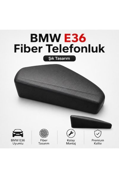 Apex Bmw E36 Fiber Telefonluk Orta Konsol Telefon Tutucu Siyah Özel Tasarım A...