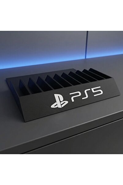 Merkür 3D PS5 ve PS4 Uyumlu Oyun Kutusu (CD) Rafı - Stand Organizer