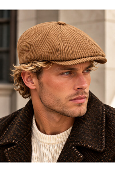 Rupen Kraft Velvet winter beanie hat, british style beanie with elasticated b...