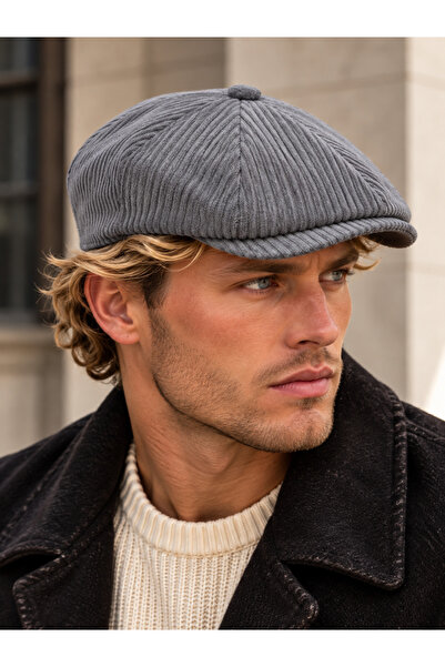 Rupen Kraft Velvet winter beanie hat, british style beanie with elasticated b...