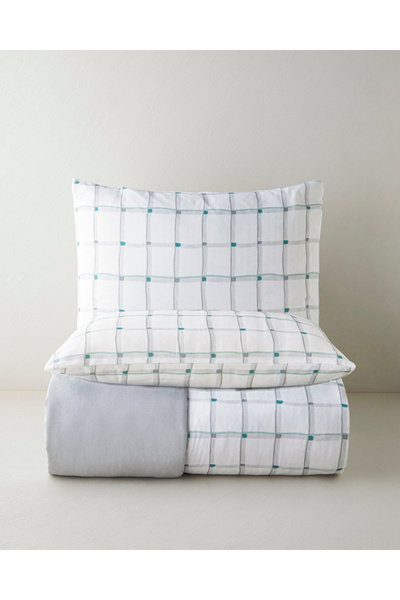 English Home Stripe Harmony Kolay Ütülenir Çift Kişilik Nevresim Seti 200x220...
