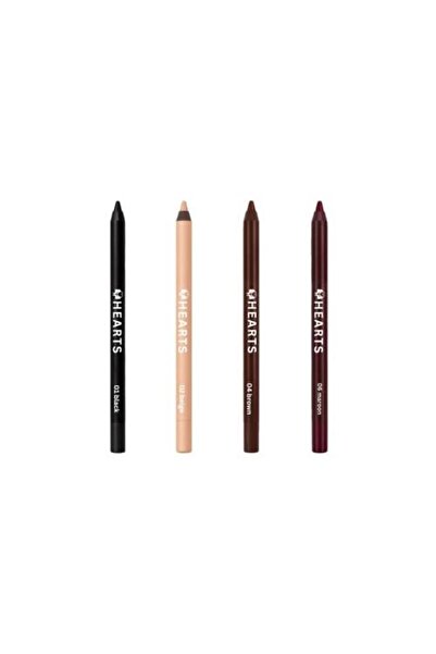 Hearts Waterproof Eyeliner Pencil Set – 4 Colors