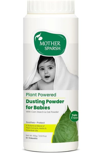 Mother Sparsh مسحوق تنظيف خالٍ من التلك، 100 جرام