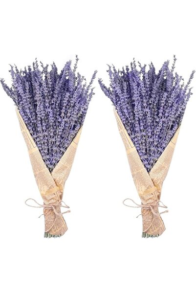 Yelajoy 2-Bunch Lavender Dried Flower Set, Natural Home Fragrance Decorative ...
