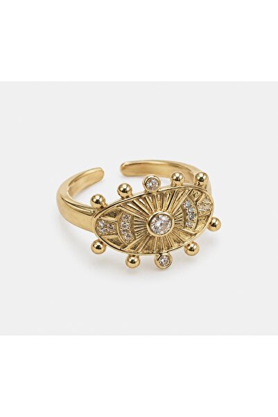 Cleopatra Gold Vintage Ayarlanabilir taşlı Yüzük