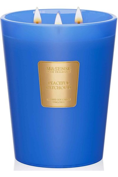 M&SENSE شمعة معطرة برائحة الأوكالبتوس والزعفران، 35 أونصة، تدوم لمدة 150 ساعة...