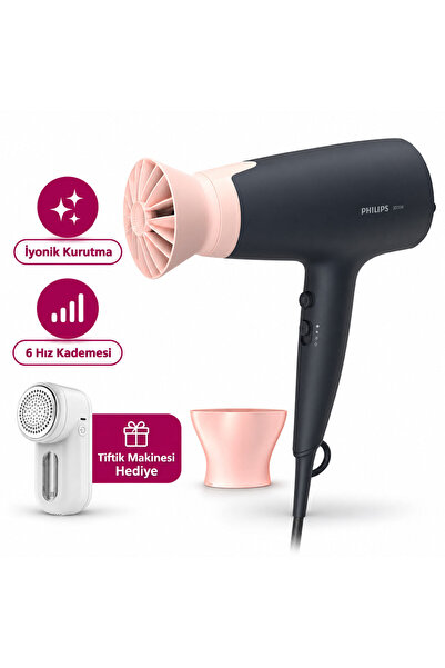 3000 Serisi Saç Kurutma Makinesi, 2100w, 6 ısı & BHD350/06 Tiftik Makinesi hediye(Onerous)