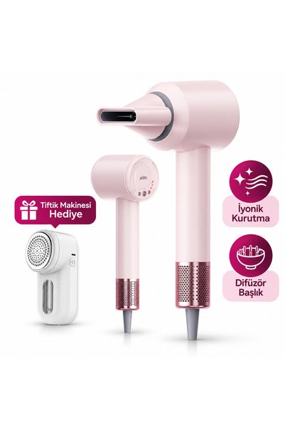 Sinbo SHD-1740 BLDC Saç Kurutma Makinesi Pembe – 3 Hız, 4 Tiftik Makinesi hed...