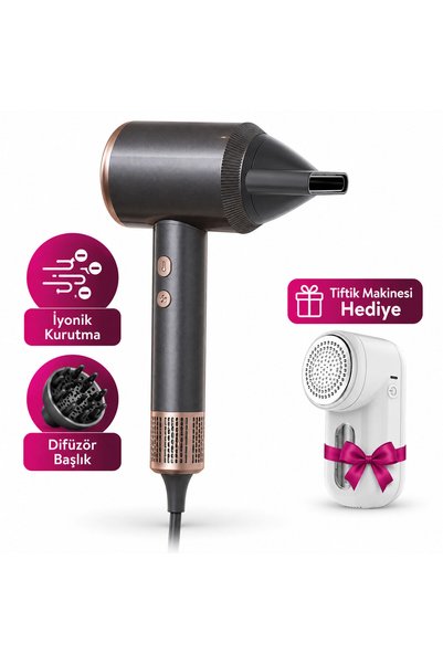 Sinbo SHD 1727 1600W BLDC Saç Kurutma Makinesi Gri – Sessiz ve Tiftik Makines...