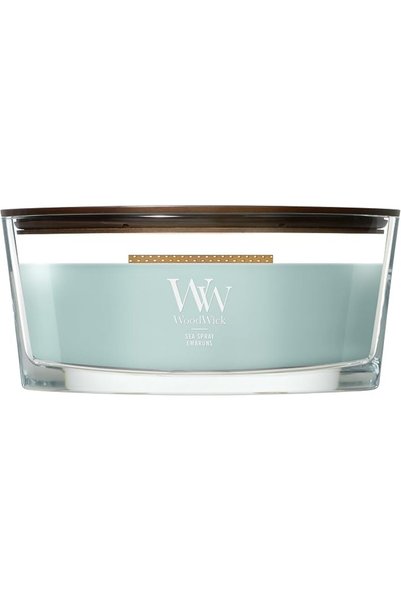 WoodWick شمعة يانكي المعطرة على شكل بيضاوي برائحة نار المخيم المسائية، 16 أون...
