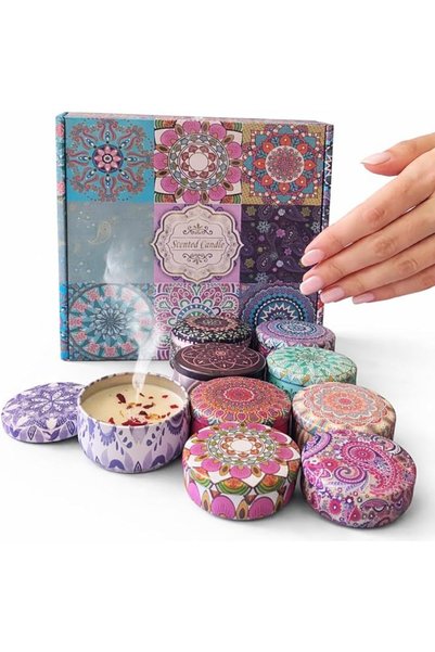 Moment 6 PACK Scented Candles Gift Set, Aromatherapy Candle, Candles for Home...