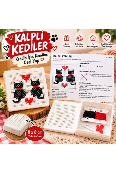 KENDİN YAP (DIY) 3D TAKI KUTUSU KANAVİÇE NAKIŞ KİTİ SETİ