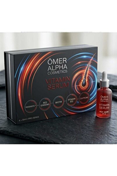 Ömer Alpha Cosmetics Saç ve Sakal Komple Büyütme ve Onarım Serumu Seti (6x30 ml)