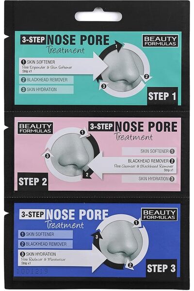 BEAUTY FORMULAS 3 Step Nose Pore Treatment