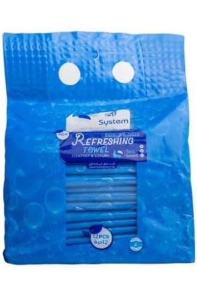 Salon System Aqua Fresh Disposable Towels - 12 Count