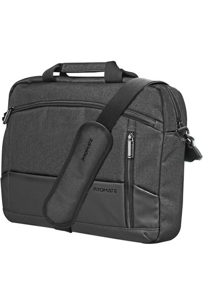 Promate Laptop Bag, Premium Durable Lightweight Messenger Bag, Front Pocket, ...
