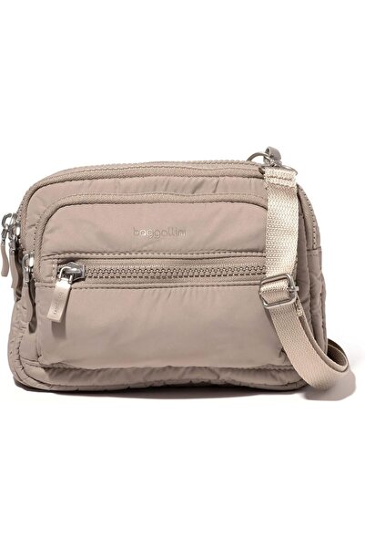 Baggallini Women's Triple Zip Small Convertible Crossbody Fannypack Belt Bag-...