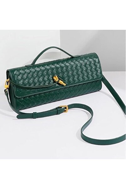 Generic Trendy Woven Evening Clutch Purses Women Underarm Shoulder Handbag Cu...