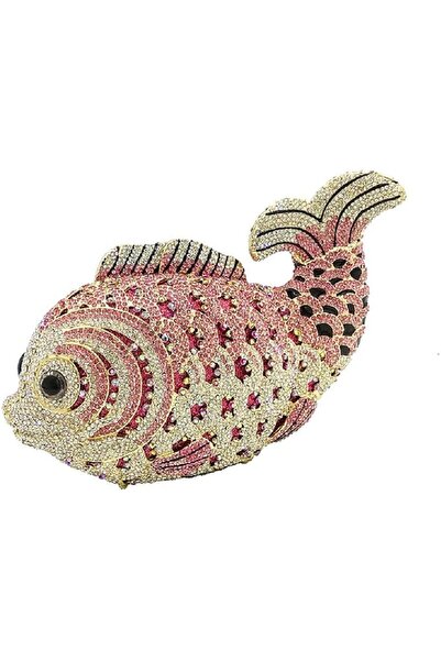 BoutiqueDeHistoria Boutique De Fgg Fish Crystal Clutch Purse Women Evening Ha...