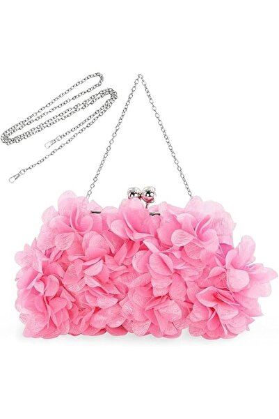 GENERAL Evening Clutch Handbag for Women – Small Floral Applique Purse with C...