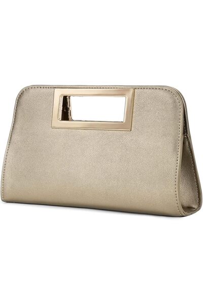 VASCHY Clutch Purse for Women,Fashion Vegan Leather Cut-Out Handle Evening Ha...