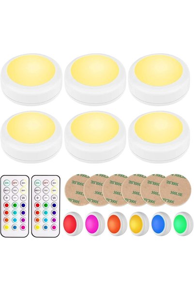 Generic أضواء LED كبيرة الحجم - قابلة للتحكم عن بعد، متغيرة الألوان، قابلة لل...