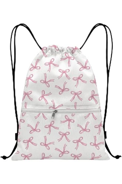 TERRIFI Drawstring Bags for Kids and Adults, Durable Oxford Material with Zip...