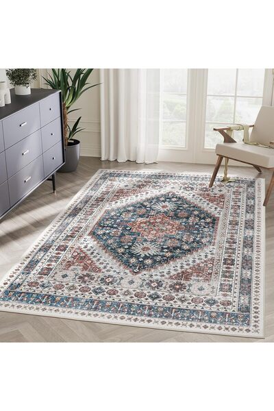 Generic Ultra-Thin Washble Rug, Stain Resistant Anti Slip Backing Rugs for Li...