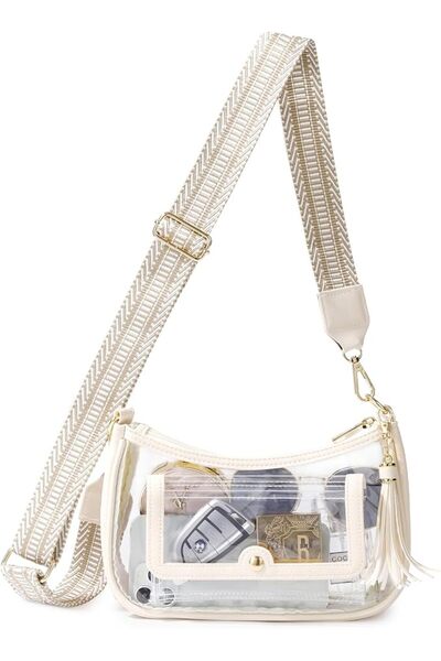 GENERAL Clear Bag for Stadium Events, Clear Purses for Women Stadium Crossbod...