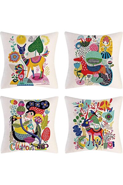 Generic EOGILY Corduroy Decorative Throw Pillow Covers, 45 * 45cm Soft Stripe...