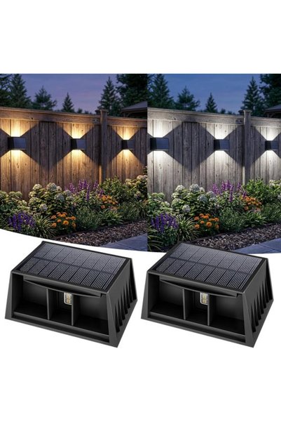 Morvena Picks Lămpi solare LED de exterior, 8 culori RGB, impermeabile IP65, ...