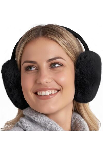 Brook + Bay Foldable & Furry Ear Muffs For Women & Men, Fleece Ear Warmers Fo...