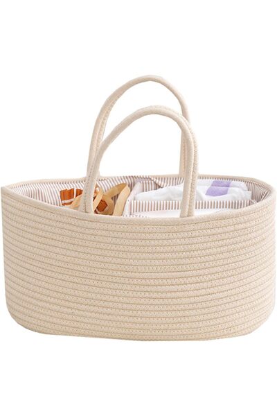 Generic Baby Nappy Caddy, Nappy Organiser, Stylish Nursery Bohemian Cotton Ro...