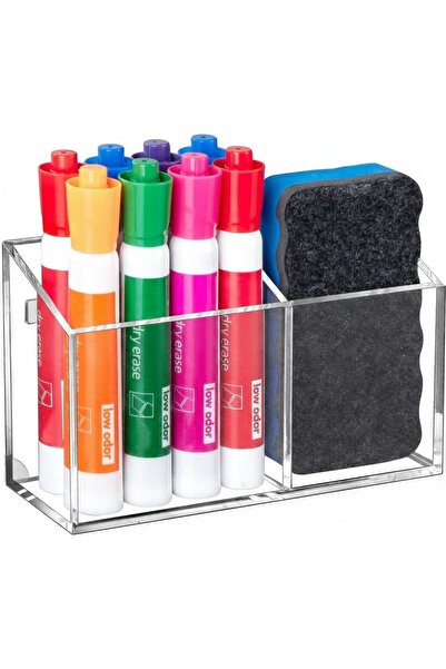 Generic Magnetic Dry Erase Marker Holder For Whiteboard, Non-slip Acrylic Mag...
